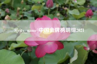 锦州中国金牌榜明细2021