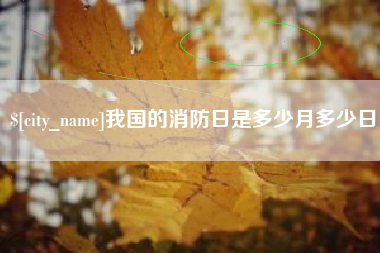 锦州我国的消防日是多少月多少日
