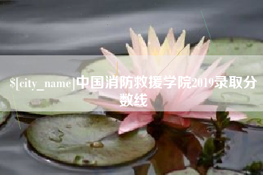 锦州中国消防救援学院2019录取分数线