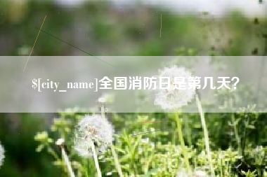 锦州全国消防日是第几天？