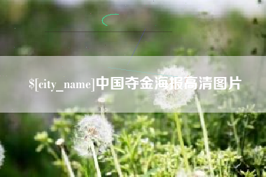 锦州中国夺金海报高清图片