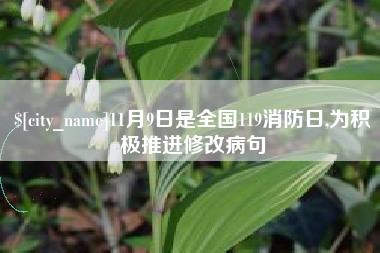 锦州11月9日是全国119消防日,为积极推进修改病句