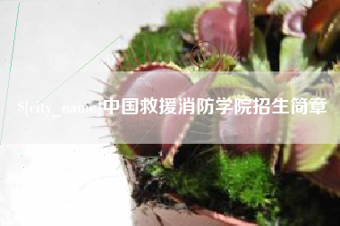 锦州中国救援消防学院招生简章