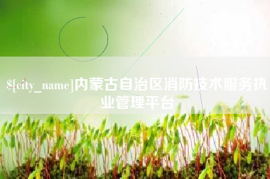 锦州内蒙古自治区消防技术服务执业管理平台