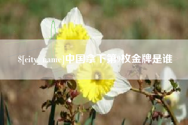 锦州中国拿下第9枚金牌是谁