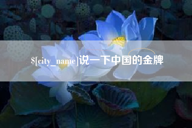 锦州说一下中国的金牌