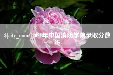 锦州2021年中国消防学院录取分数线