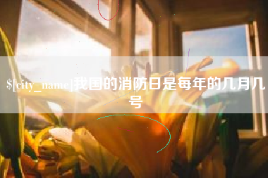 锦州我国的消防日是每年的几月几号