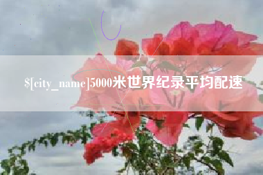 锦州5000米世界纪录平均配速