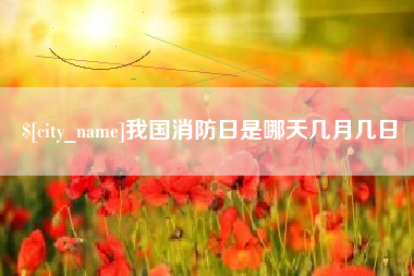 锦州我国消防日是哪天几月几日