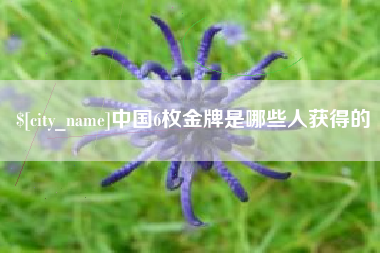 锦州中国6枚金牌是哪些人获得的