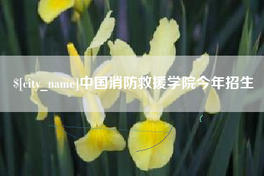 锦州中国消防救援学院今年招生