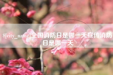锦州全国消防日是哪一天宣传消防日是哪一天