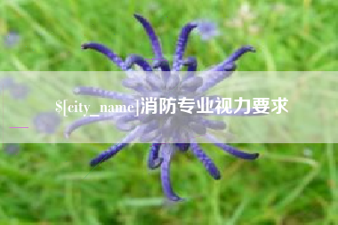 锦州消防专业视力要求