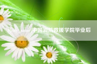 锦州中国消防救援学院毕业后