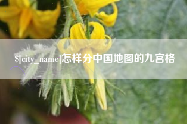 锦州怎样分中国地图的九宫格