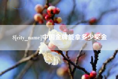 锦州中国金牌能拿多少奖金