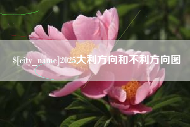 锦州2025大利方向和不利方向图