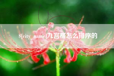 锦州九宫格怎么排序的