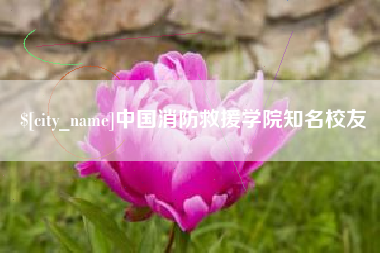 锦州中国消防救援学院知名校友