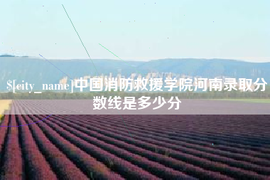 锦州中国消防救援学院河南录取分数线是多少分