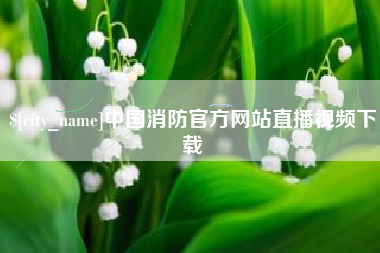 锦州中国消防官方网站直播视频下载