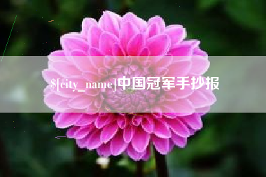 锦州中国冠军手抄报