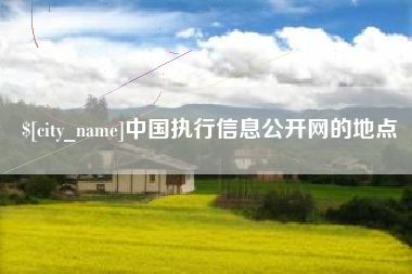 锦州中国执行信息公开网的地点