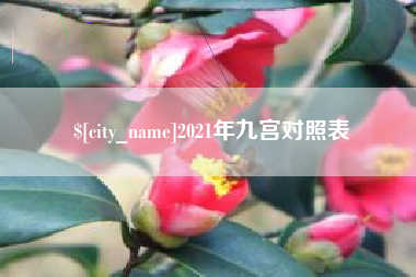 锦州2021年九宫对照表