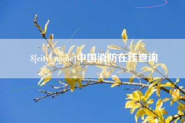 锦州中国消防在线查询
