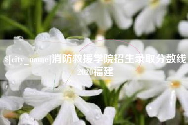 锦州消防救援学院招生录取分数线2020福建