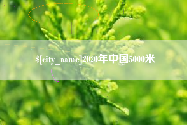 锦州2020年中国5000米