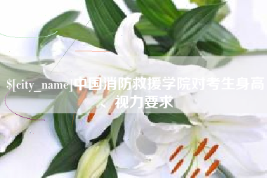 锦州中国消防救援学院对考生身高、视力要求