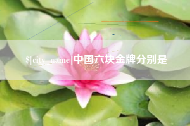锦州中国六块金牌分别是